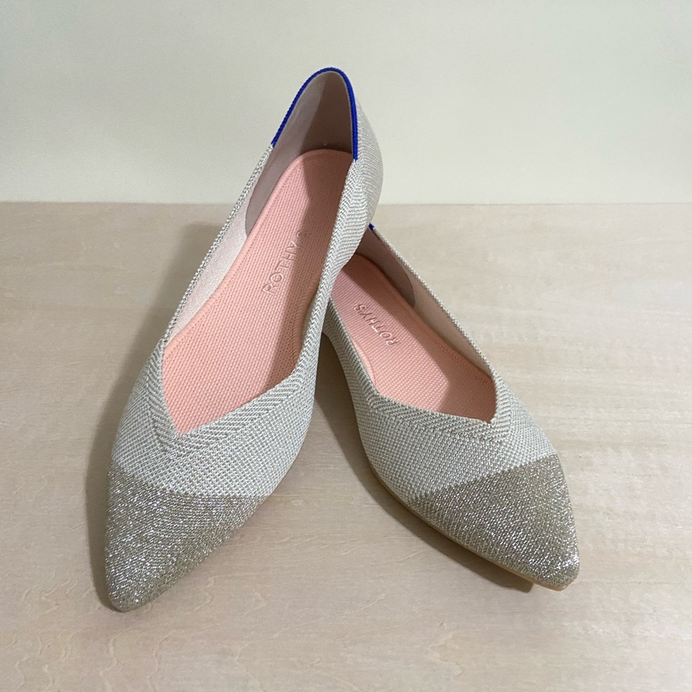 Rothy’s | The Point - Diamond Metallic | Size 10